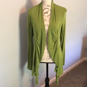 Green cardigan